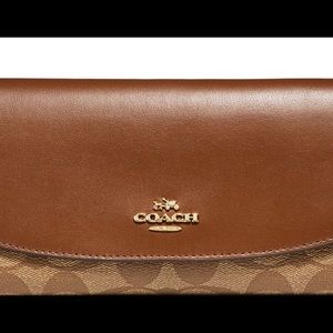 Coach checkbook wallet